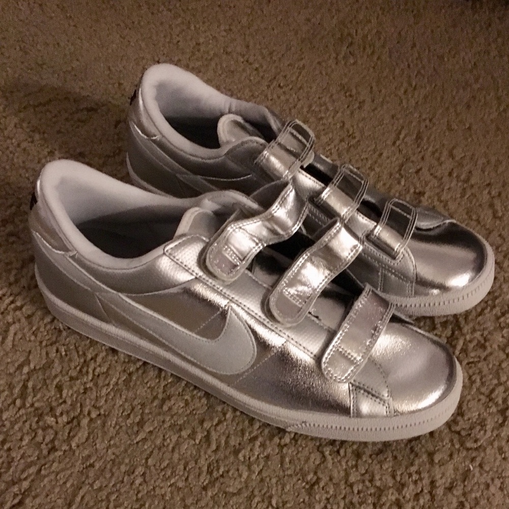 Silver Nike Sneakers